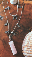 Load image into Gallery viewer, Rose Quartz Set - Antique Silver