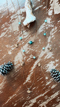 Load image into Gallery viewer, Turquoise + Green Aventurine Set — Brass *made to order*