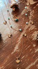 Load image into Gallery viewer, Turquoise + Green Aventurine Set — Brass *made to order*