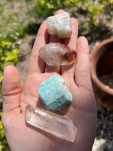 Load image into Gallery viewer, Set: Clear Quartz, Amazonite, Angel Phantom, Moonstone
