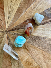 Load image into Gallery viewer, Set: Clear Quartz, Amazonite, Angel Phantom, Moonstone
