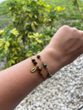 Load image into Gallery viewer, Tigers Eye Bracelet Set - Brass
