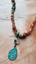 Load image into Gallery viewer, Unakite + Aventurine Amulet
