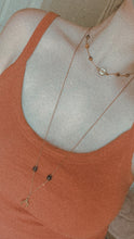 Load image into Gallery viewer, Tigers Eye + Gold Sheen Obsidian Crescent Moon Set *made to order*
